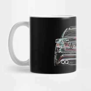 Mercedes E Class AMG Car Rear End Mug